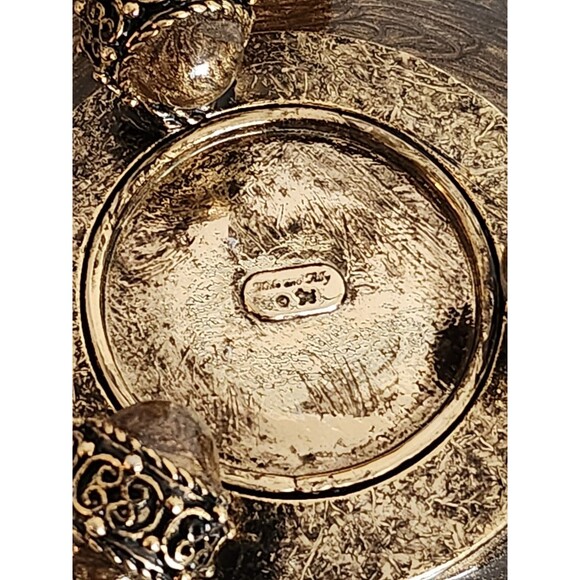 MIKE & ALLY 4-Piece Enamel Luxury Handmade Bathroom Set Bronze/Gold - Picture 4 of 16